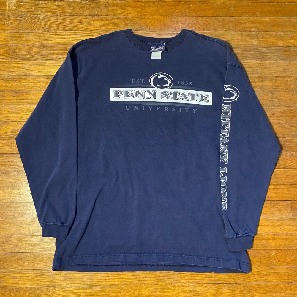 JanSport Penn State Nittany Lions Long Sleeve Shirt Mens XL Navy Blue‎